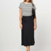 Women Drykorn Skirts | Ura, Woven A-Line Skirt Black