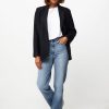 Women By Bar Blazers And Jackets | Jill, Viscose Mix Blazer With Pinstripe Dark Blue