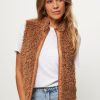 Women Bellerose Outerwear | Hora, Woven Teddy Bodywarmer Brown