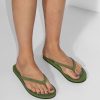 Women Indosole Flip Flops | Recycled Rubber Flip Flops Green