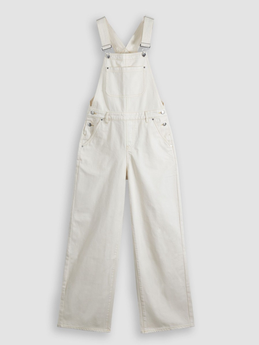 Women Denham Pants And Jumpsuits | Alexa, Cotton Denim Dungaree Ecru