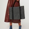 Women La Fee Maraboutee Bags | Timali, Wool Mix Tweed Shopper With Pattern Black