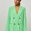 Women Co'Couture Blazers And Jackets | New Flash, Woven Oversized Blazer Green