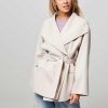 Women Arma Outerwear | Calliope, Wool Coat Ecru