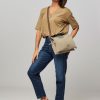 Women Ellen Truijen Bags | Golondria, Suede Crossbody Bag Sand