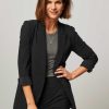 Women Studio Anneloes Blazers And Jackets | Fran, Heavy Travel Blazer Black