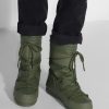 Women Moon Boot Boots | Low Padded Nylon Rubber Snowboots Khaki