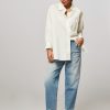 Women Xirena Tops And Blouses | Sydney, Cotton Oversized Poplin Blouse Off White