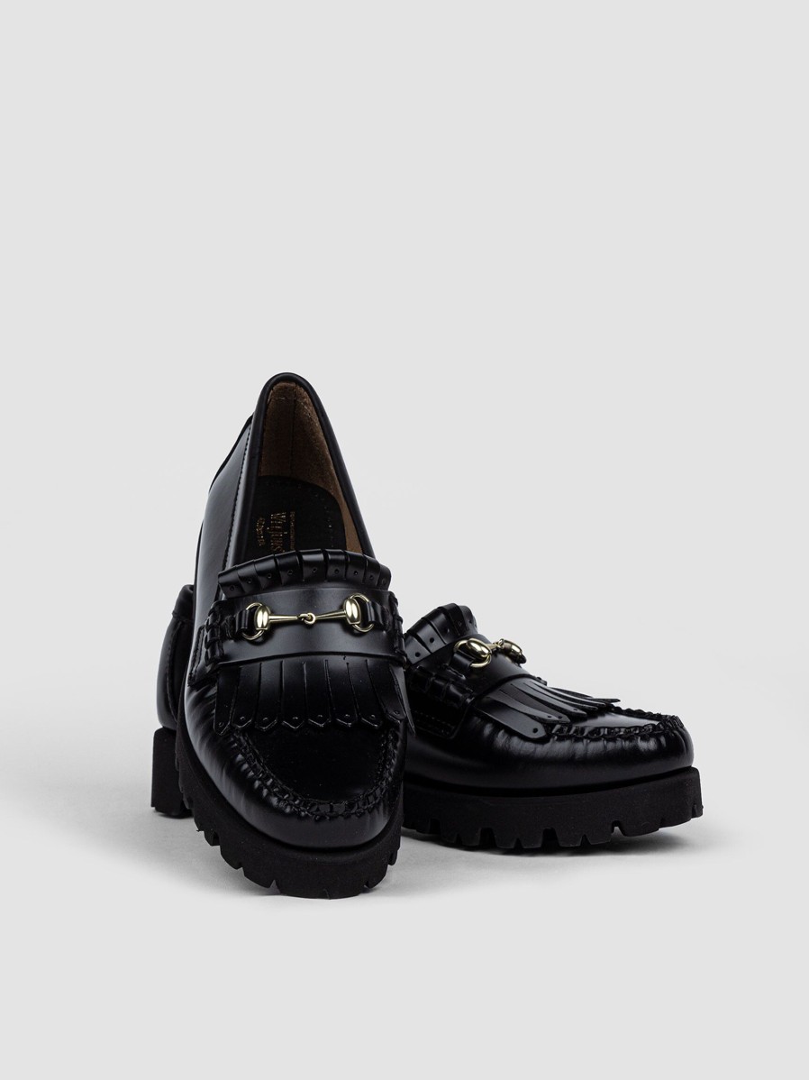 Women G.H. Bass & Co Ballet Flats And Loafers | Lianne, Leather Loafers Black