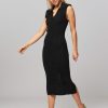 Women Remain Birger Christensen Dresses And Tunics | Joy, Viscose Mix Rib Dress Black