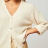 Women American Vintage Sweaters And Cardigans | East, Alpaca Mix Cardigan Ecru