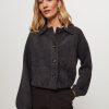 Women Yaya Sweaters And Cardigans | Fake Fur Cardigan Anthracite