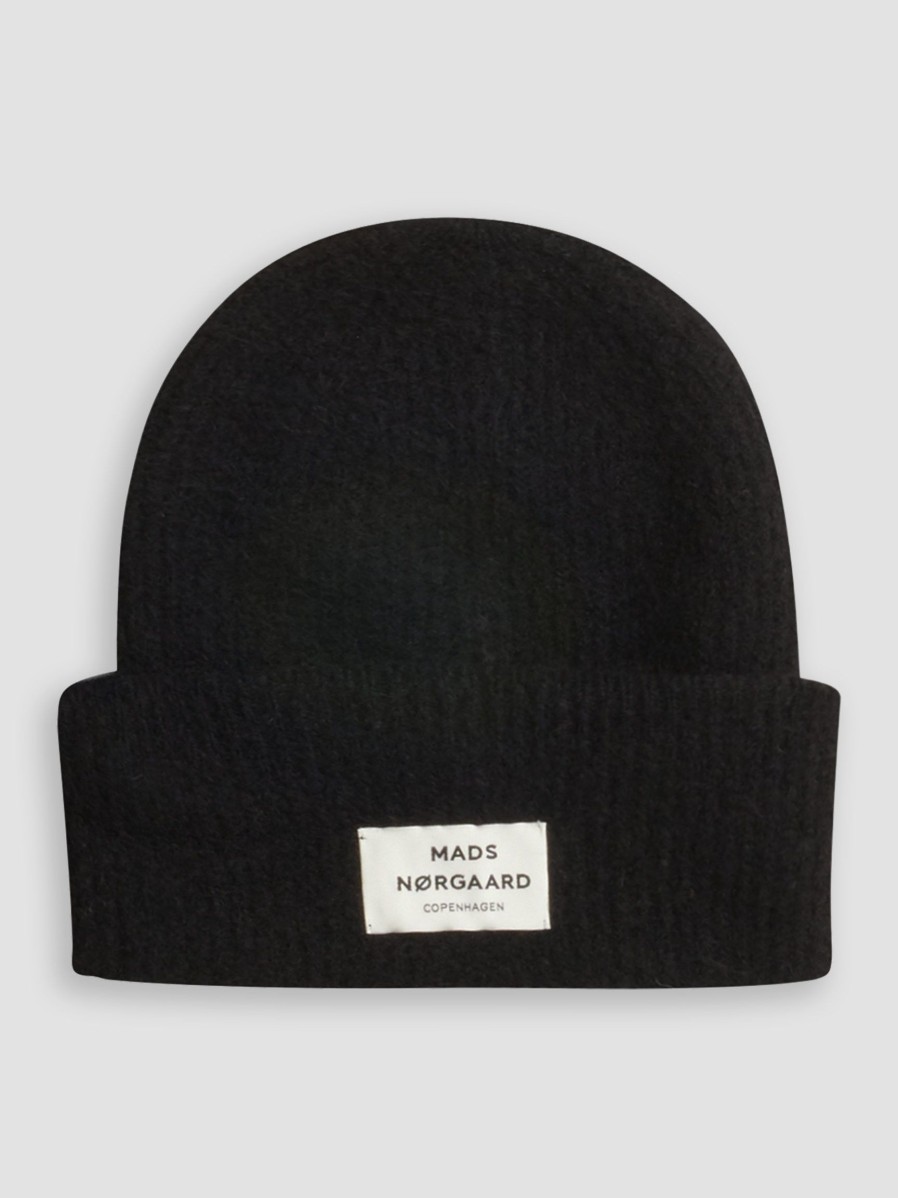 Women Mads Norgaard Hats And Beanies | Anju, Alpaca Mix Beanie Black