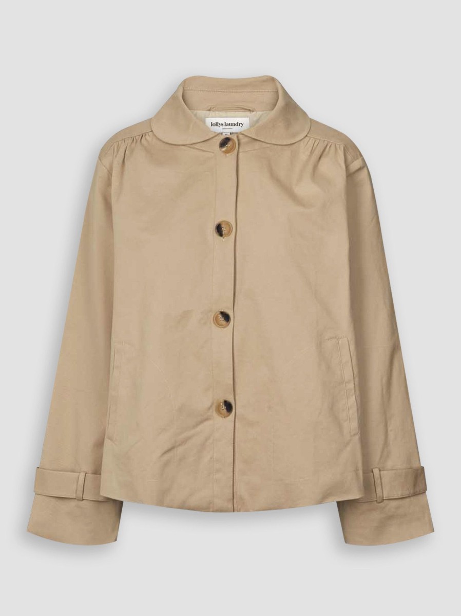 Women Lollys Laundry Blazers And Jackets | Viola, Cotton Mix Jacket Lightbrown