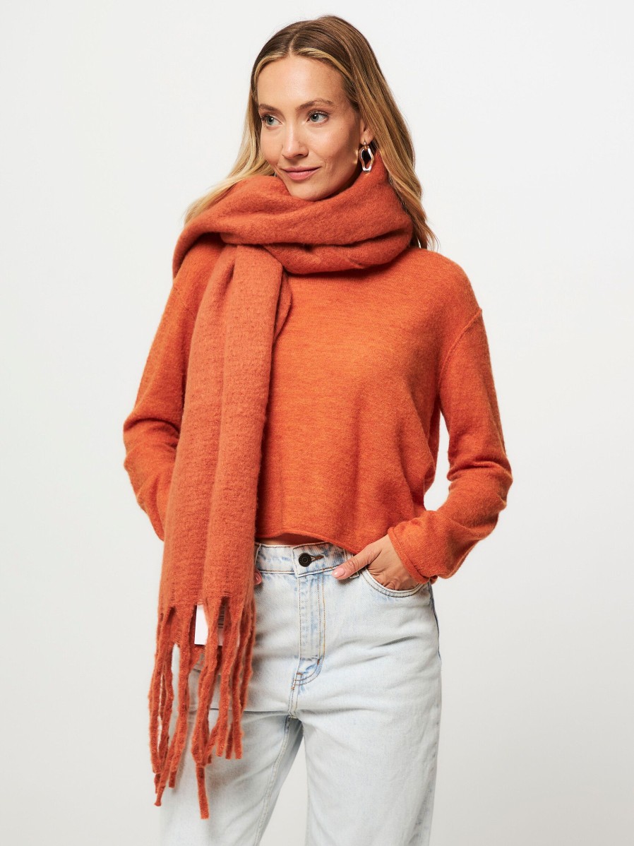 Women La Fee Maraboutee Scarves | Colonel, Woven Scarf Terracotta