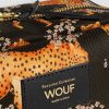 Women Wouf Bags | Salome, Woven Make-Up Bag With Print Black