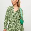 Women Suncoo Tops And Blouses | Lanna, Viscose Blouse With Print Green