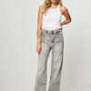 Women By Bar Jeans | Lina, High Waist Wide Leg Non-Stretch Jeans Grey