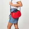 Women Ganni Bags | Woven Crossbody Bag Red