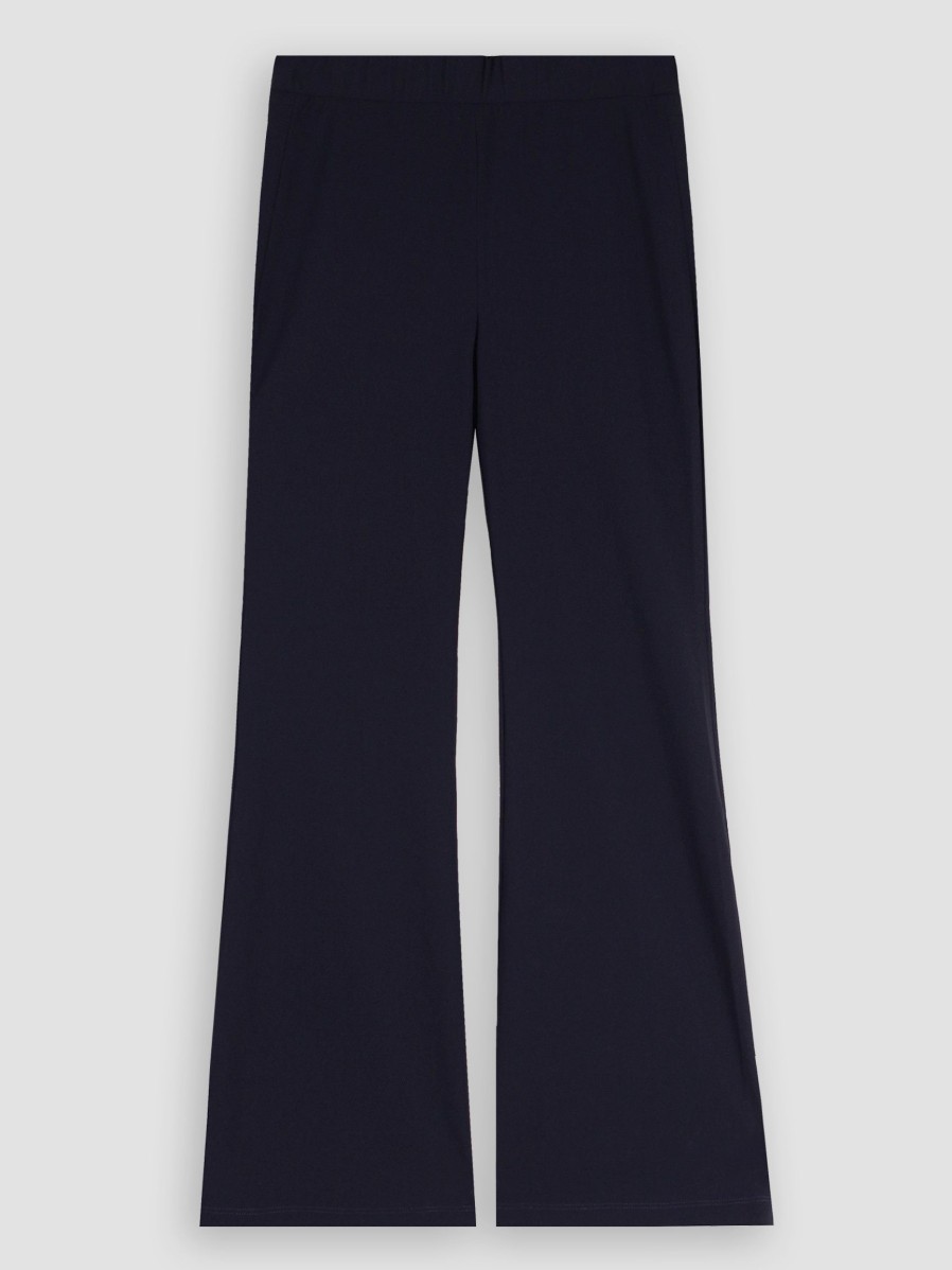 Women Trvl Drss Pants And Jumpsuits | Jazz Pants, Travel Jersey Relaxed Fit Trousers Dark Blue