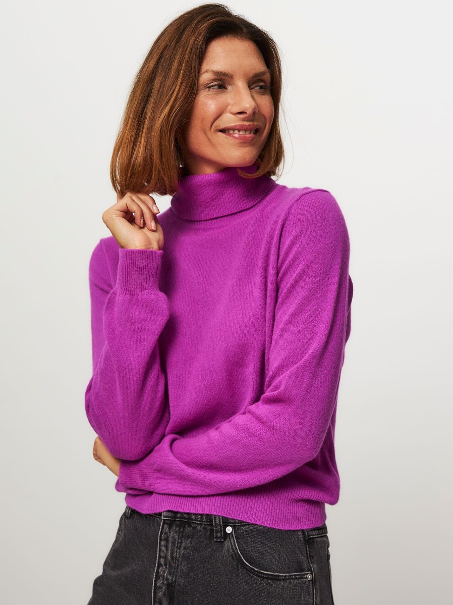 Women Absolut Cashmere Sweaters And Cardigans | Themys, Cashmere Turtleneck Purple