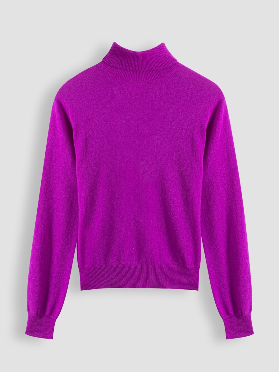 Women Absolut Cashmere Sweaters And Cardigans | Themys, Cashmere Turtleneck Purple