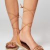 Women Alohas Sandals | Wanderer, Leather Sandals Camel