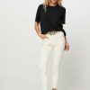 Women Closed Jeans | Skinny Pusher, High Waist Skinny Fit Jeans Cream