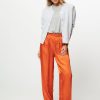 Women Second Female Pants And Jumpsuits | Noma, Viscose Palazzo Orange