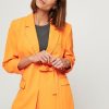 Women Modstrom Blazers And Jackets | Caya, Woven Blazer Orange