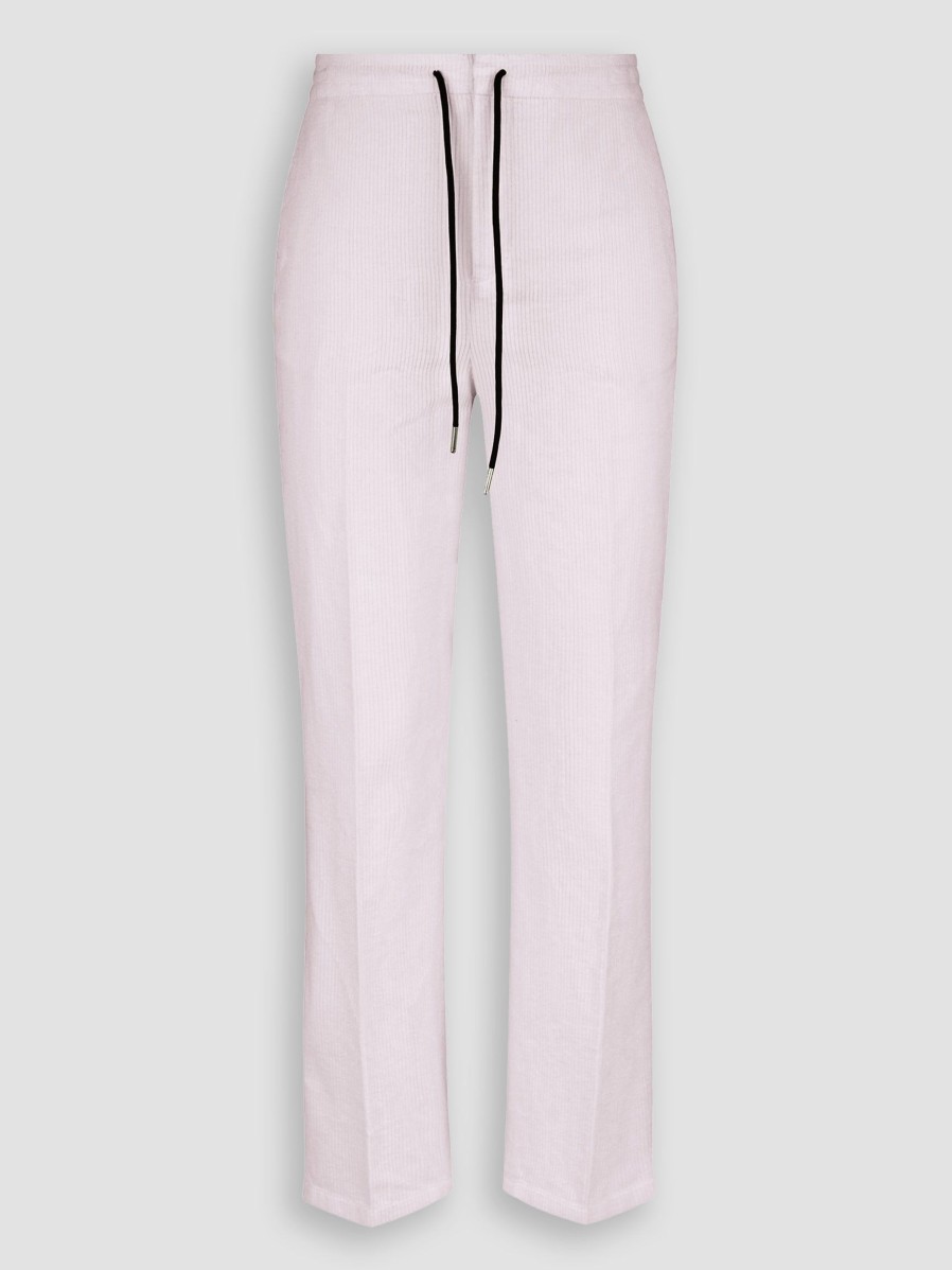 Women Drykorn Pants And Jumpsuits | For, Cotton Mix Ribcord Trousers Lilac