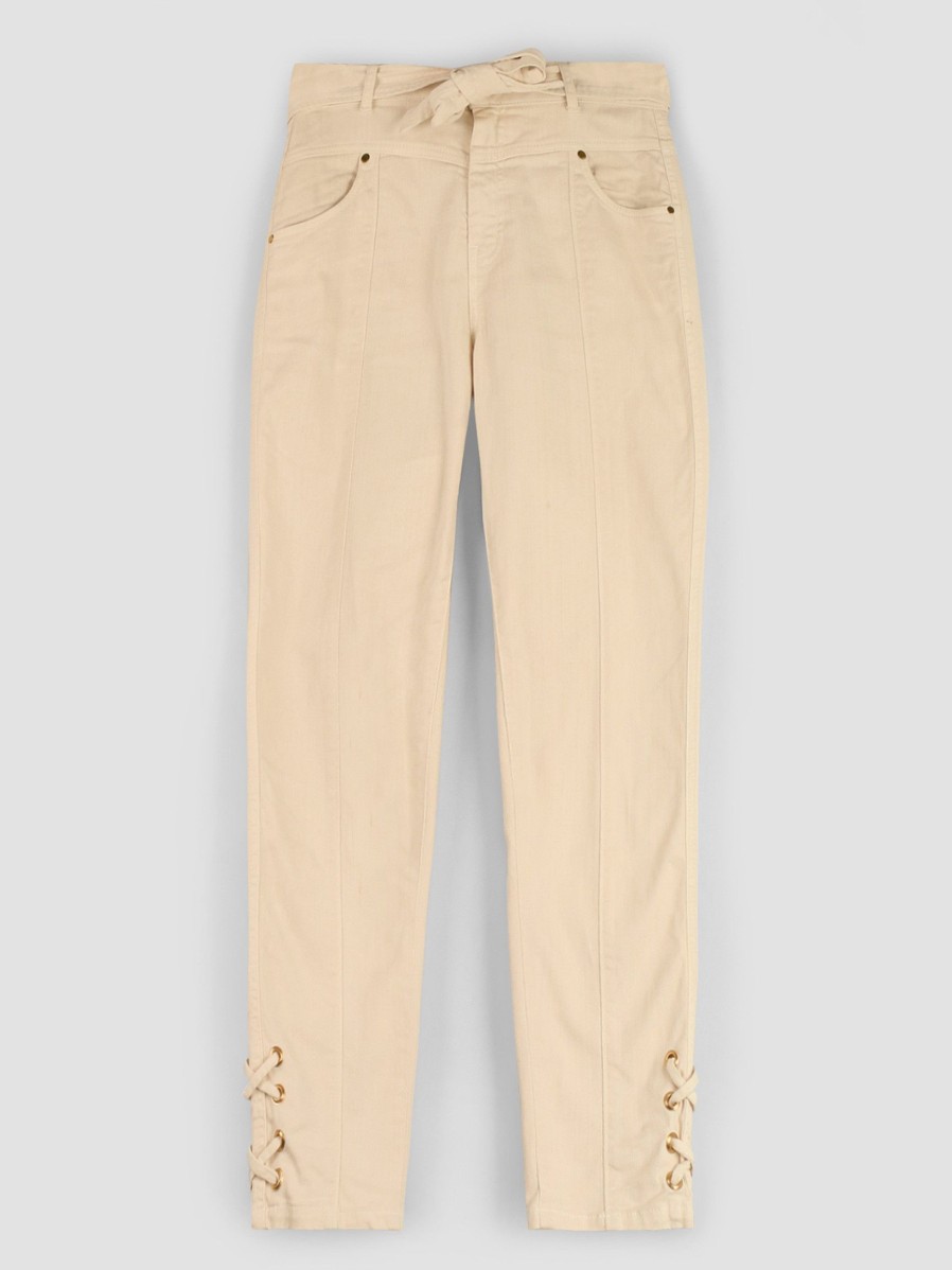 Women Dante 6 Jeans | Shamble, Paperbag Jeans Cream