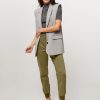 Women Yaya Pants And Jumpsuits | Lyocell Mix Trousers Olive Green