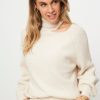 Women Dante 6 Sweaters And Cardigans | Marenna, Wool Mix Turtleneck Cream