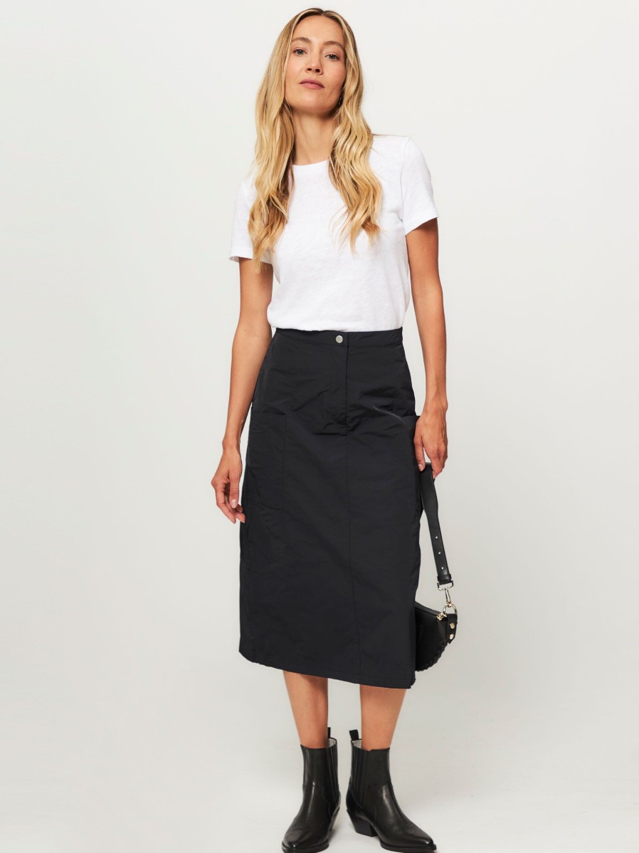 Women Modstrom Skirts | Emery, Woven Cargo Skirt Black