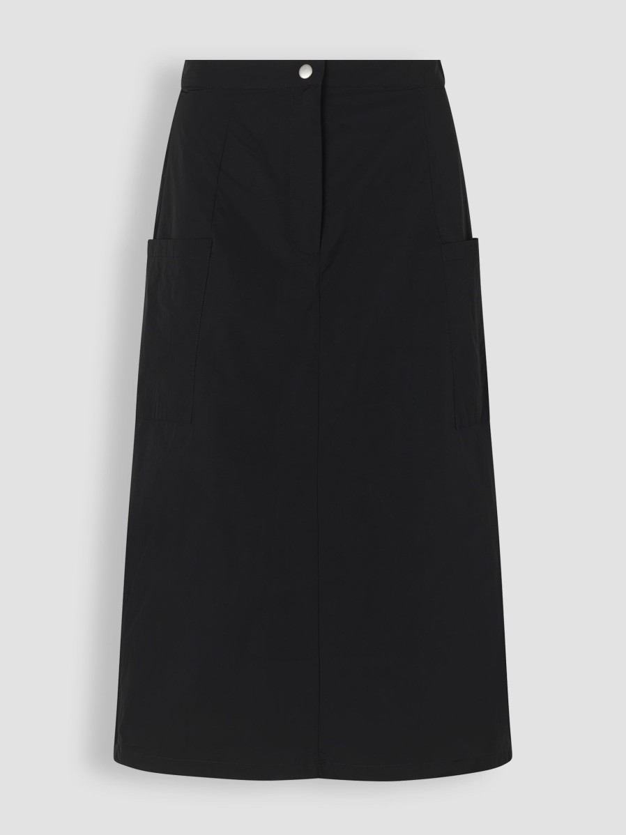 Women Modstrom Skirts | Emery, Woven Cargo Skirt Black