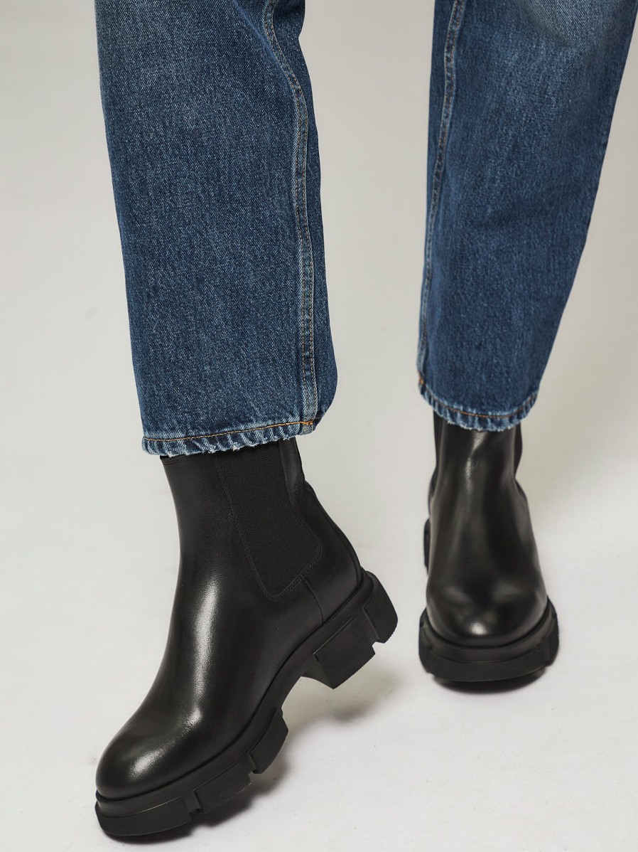 Women Copenhagen Boots | Cph570, Leather Chelsea Boots Black