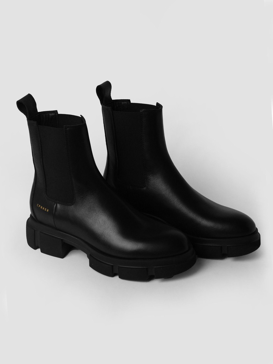 Women Copenhagen Boots | Cph570, Leather Chelsea Boots Black