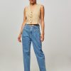 Women Closed Jeans | Pearl, High Waist Loose Fit Jeans Blue