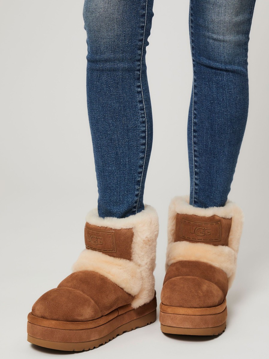 Women Ugg Boots | Classic Chillapeak, Suede Ankle Boots Cognac