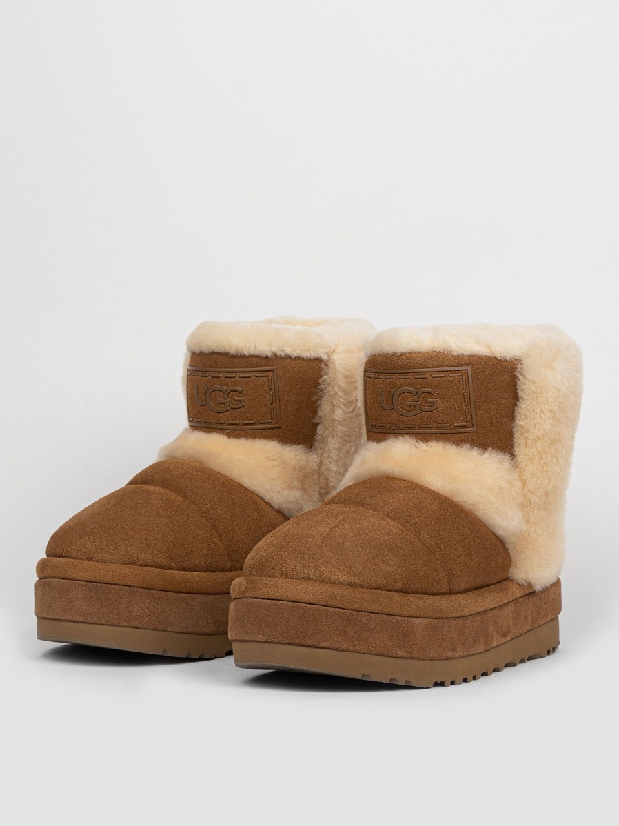 Women Ugg Boots | Classic Chillapeak, Suede Ankle Boots Cognac