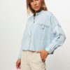 Women Sessun Tops And Blouses | Orregia, Lyocell Mix Blouse Light Blue