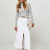 Women Co'Couture Skirts | Vika, Denim Skirt White