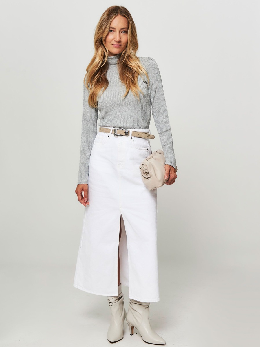 Women Co'Couture Skirts | Vika, Denim Skirt White