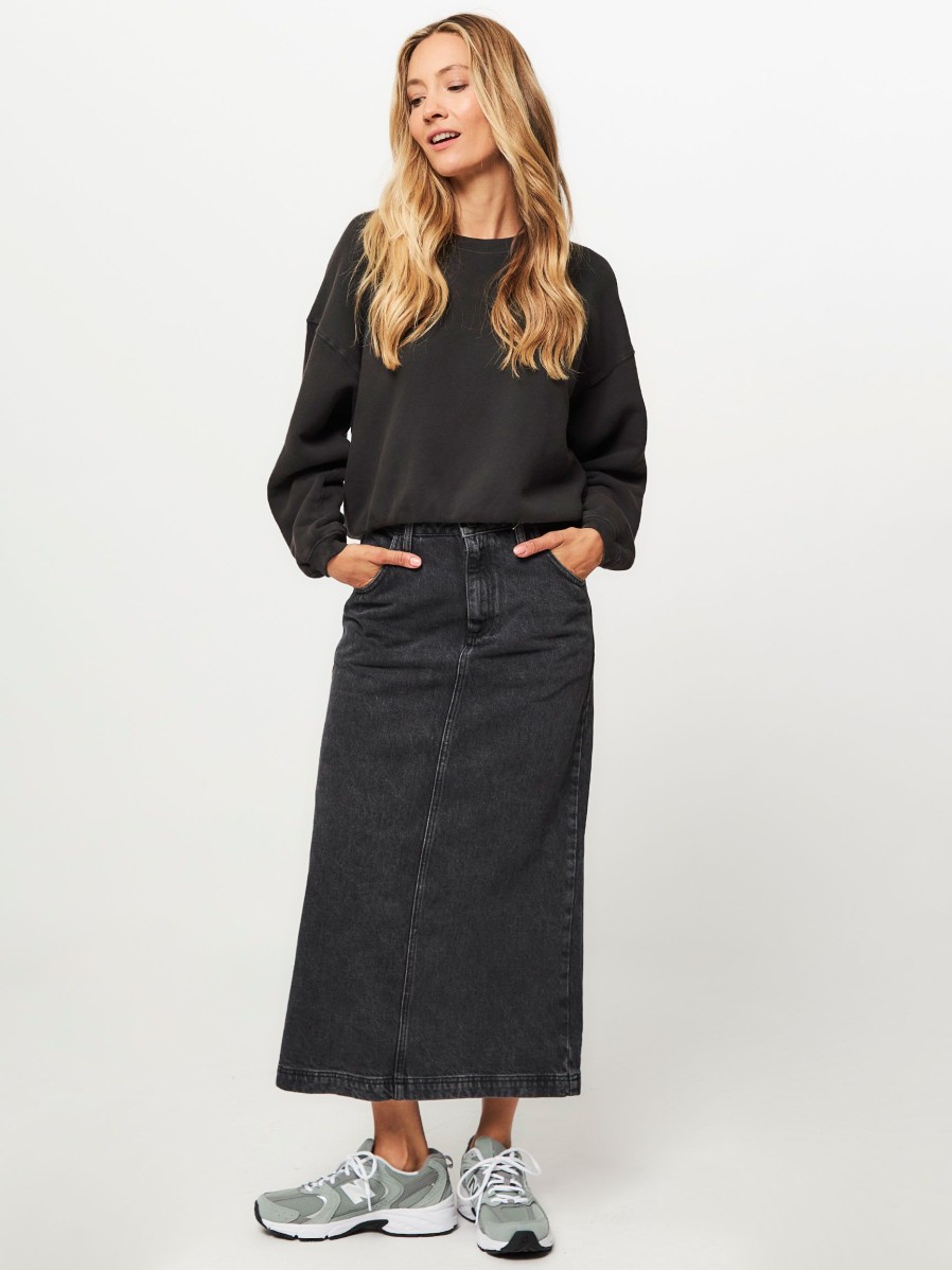 Women American Vintage Skirts | Yopday, Denim Skirt Anthracite