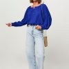 Women Bellerose Tops And Blouses | Haiti, Wool Top Cobalt