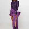 Women Rotate Birger Christensen Dresses And Tunics | Lupita, Woven Sequins Dress Purple