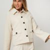 Women Ruby Tuesday Blazers And Jackets | Malila, Cotton/Linen Mix Jacket Ecru