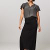 Women Club L’avenir Skirts | Grape, Viscose Skirt Black