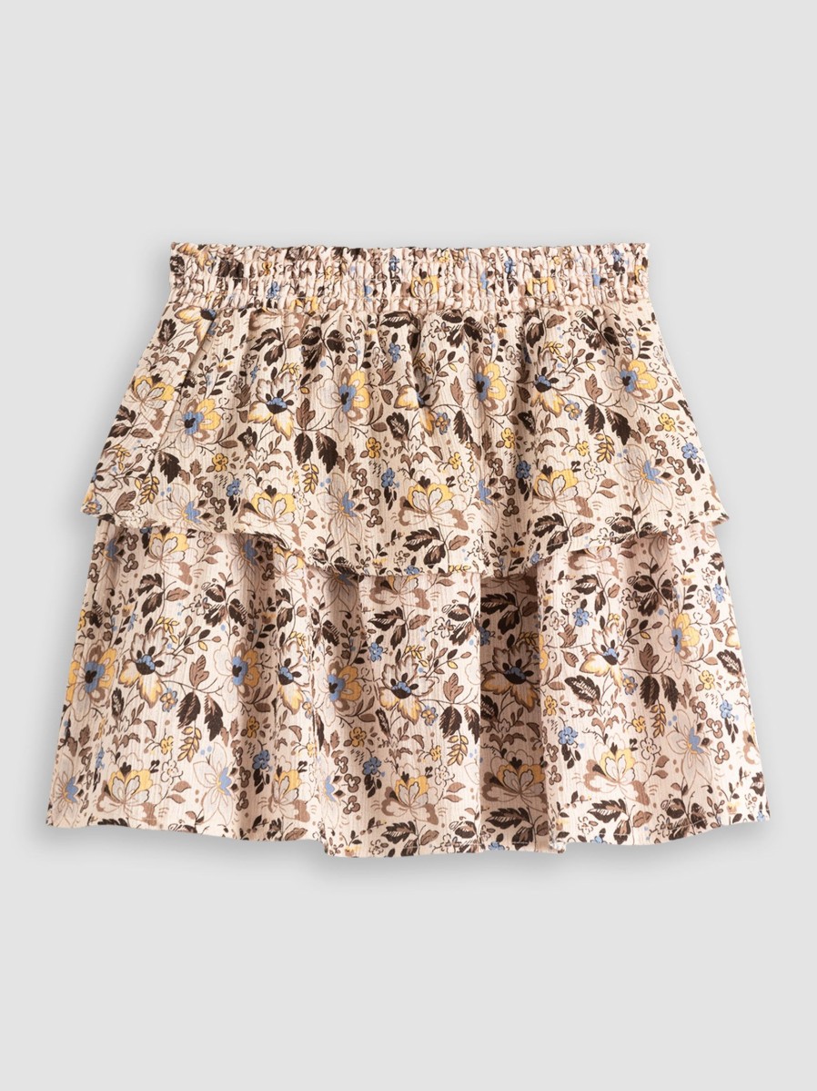 Women Americandreams Skirts | Sally, Cotton Skirt With Print Sand